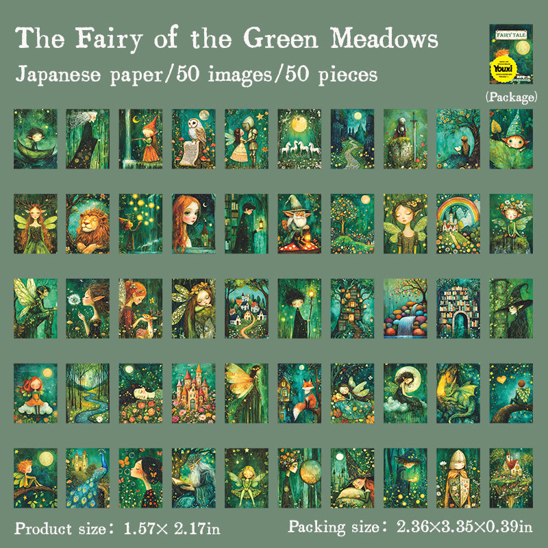 0723 Fairy tale book paper -50Pcs each pack
