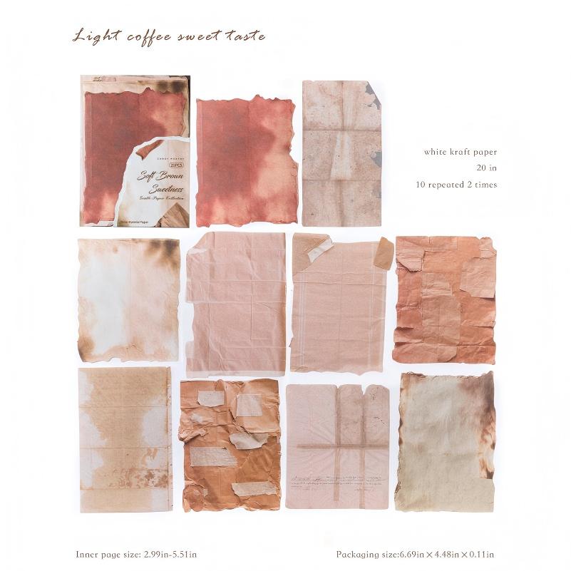 1122 Vintage Solid paper -20Pcs each pack