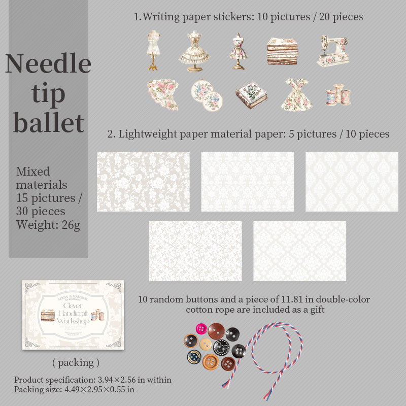 0615 Sewing time Mixed pack -30Pcs each pack