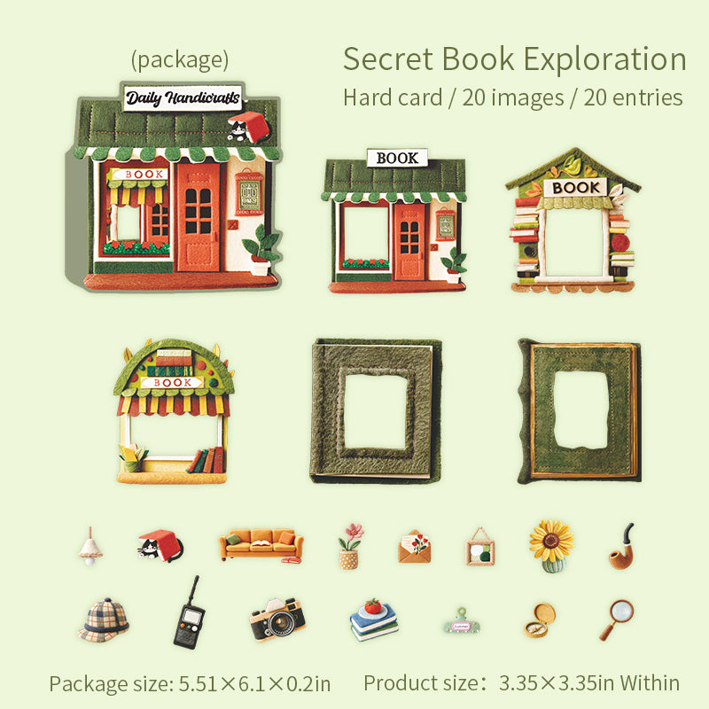Daily Handcraft cardstock Sticker -20Pcs each pack