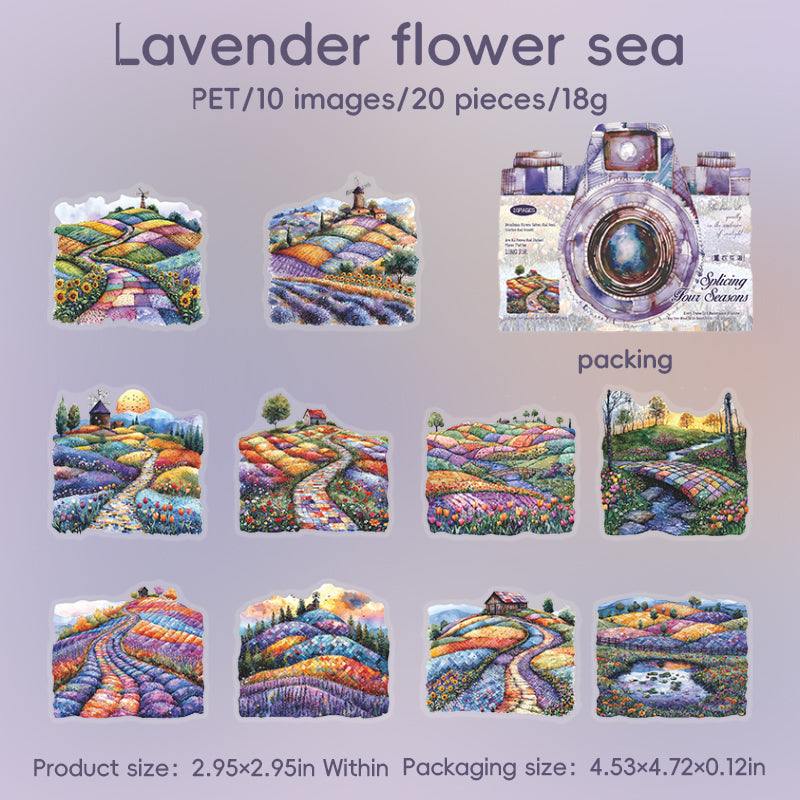 0615 Four seasons PET sticker -20Pcs each pack