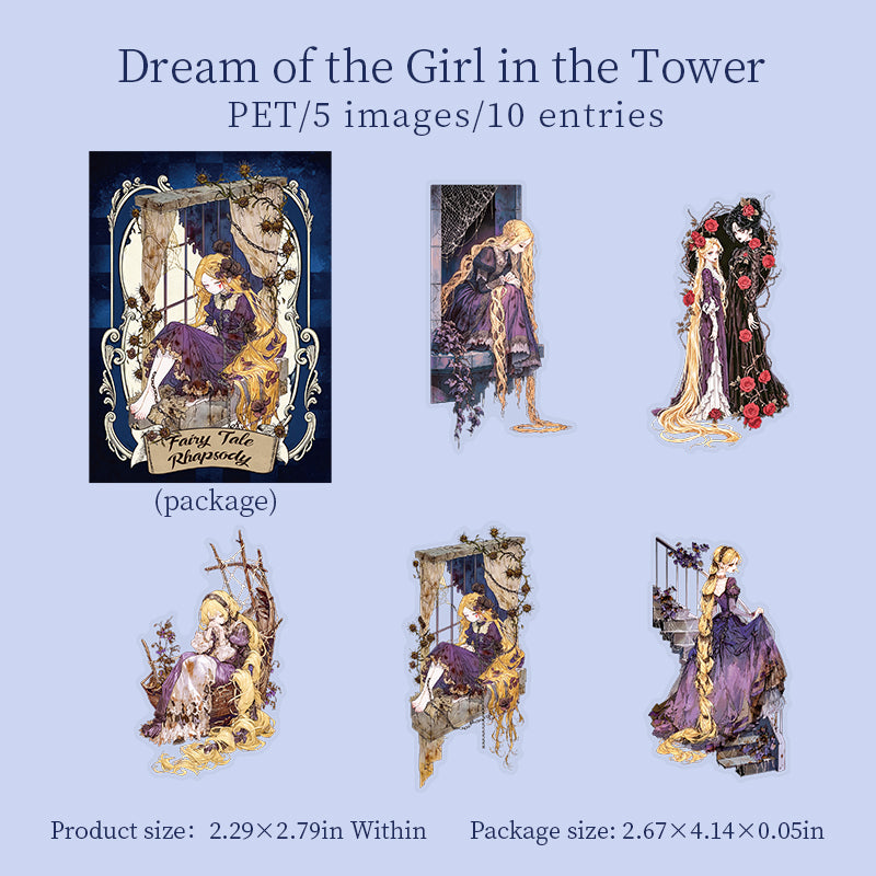 Fairy Tale Rhapsody PET Stickers -20Pcs each pack