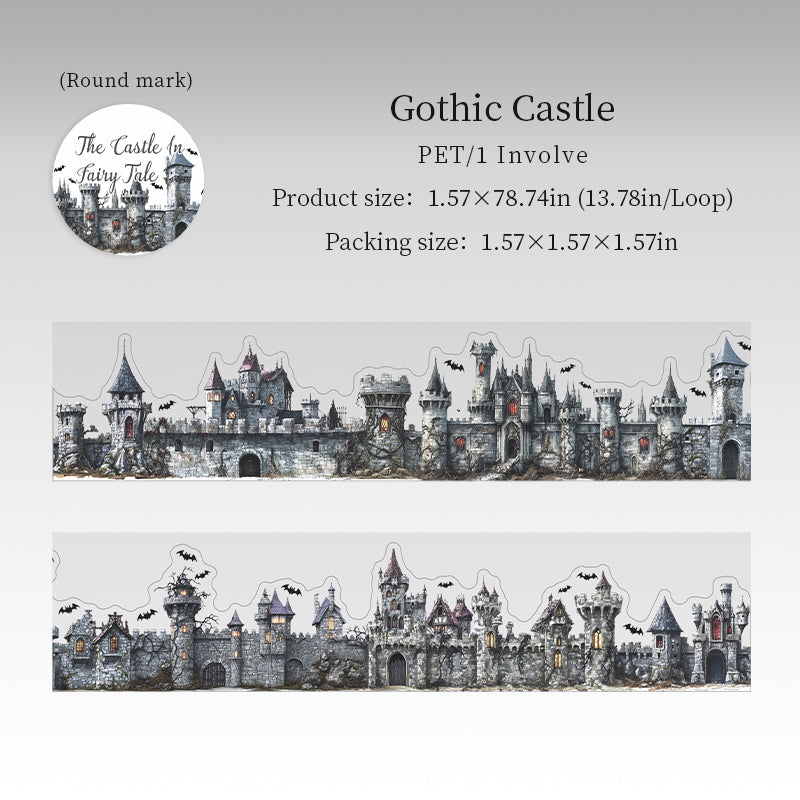 The Castle in Fairy Tale PET Tape (4cm x 2m)