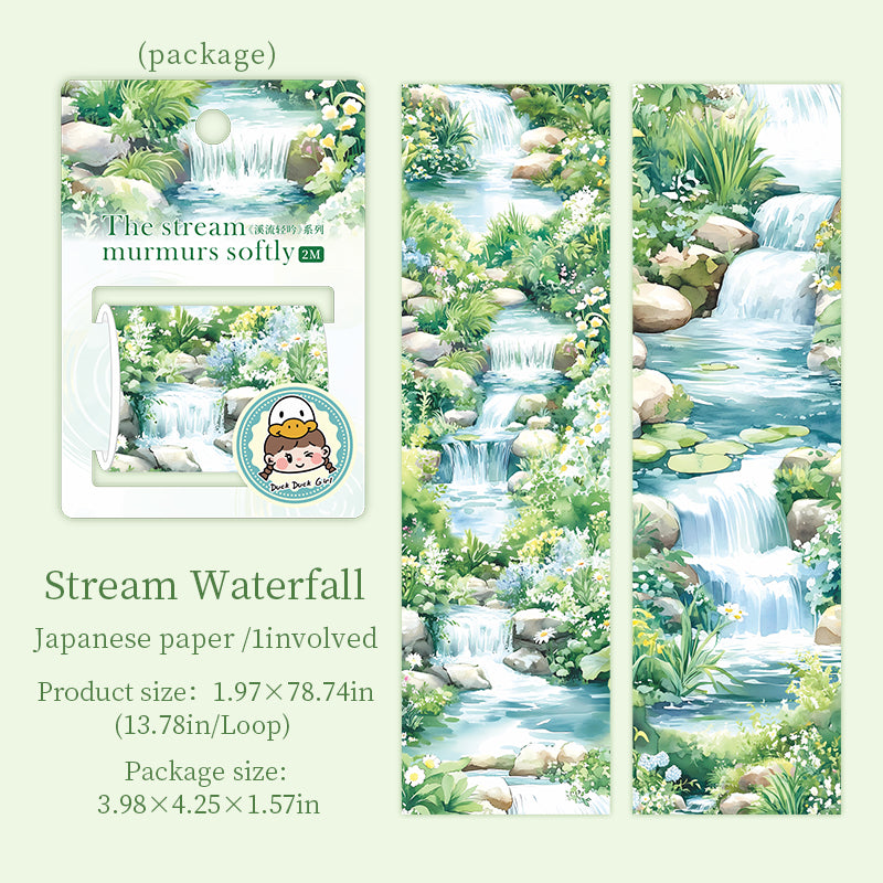 0522 Waterfalls and streams Series Washi tape -5CM*2M