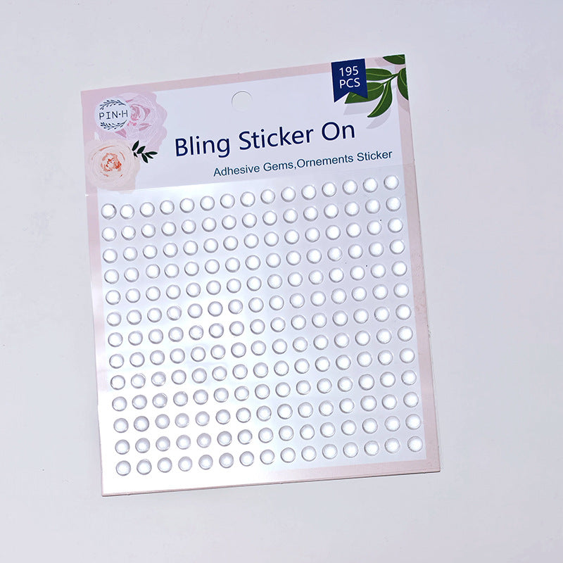 Transparent dew drop sticker