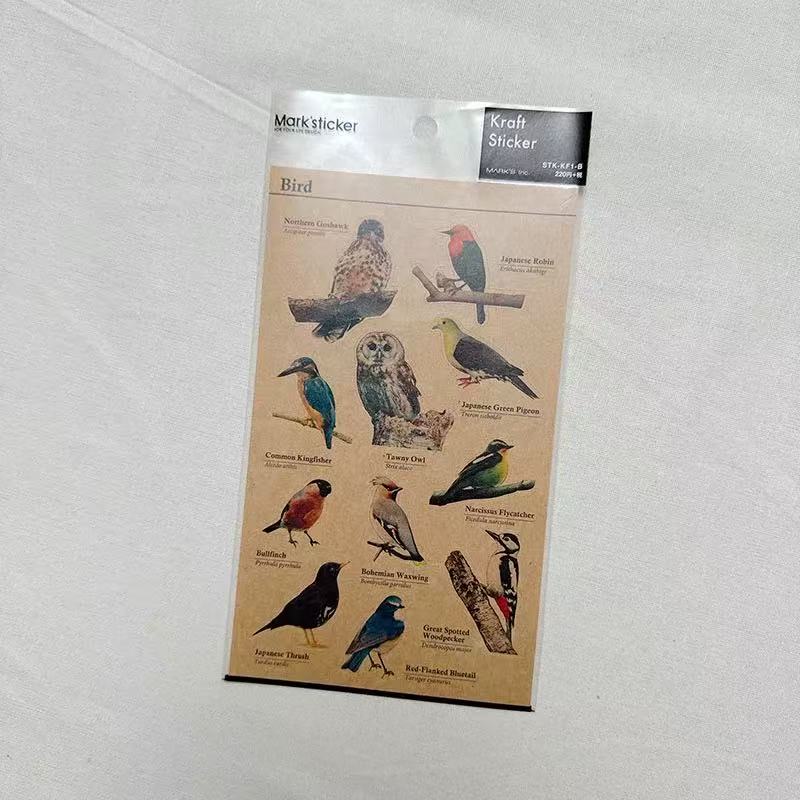 0620 Vintage illustration sticker -1Pcs each pack