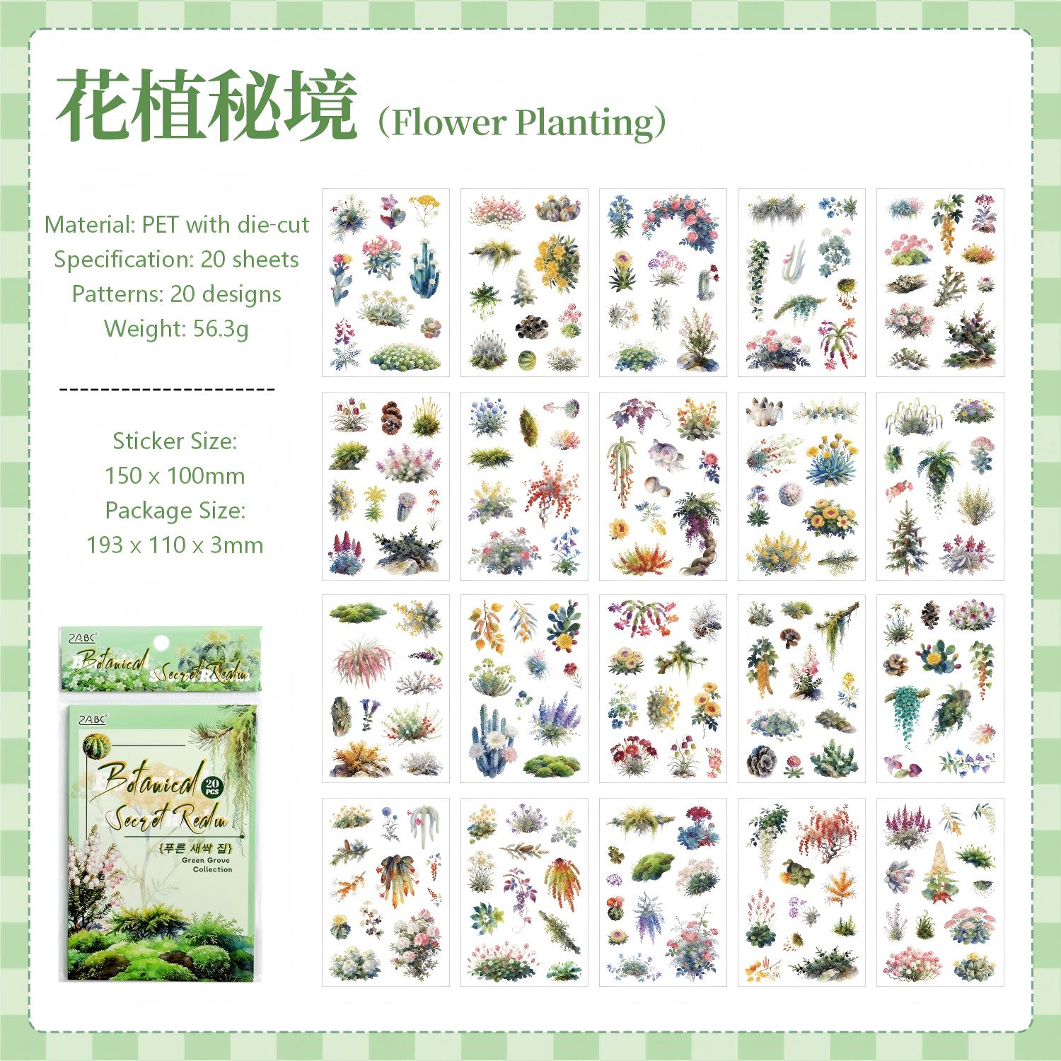 Aomori Little Collection PET Sticker Book -20Pcs each pack