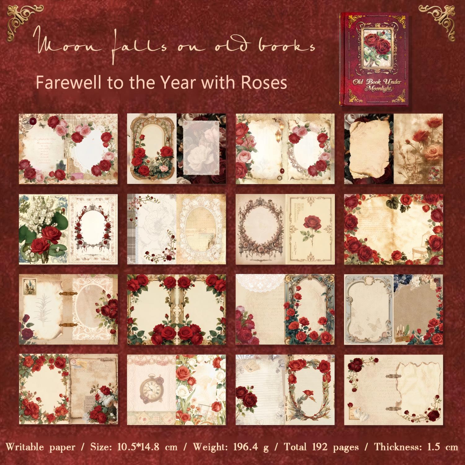 Vintage Rose Journal Notebook