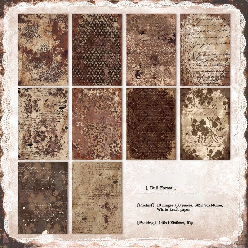 1204 Vintage Solid paper -100Pcs each pack