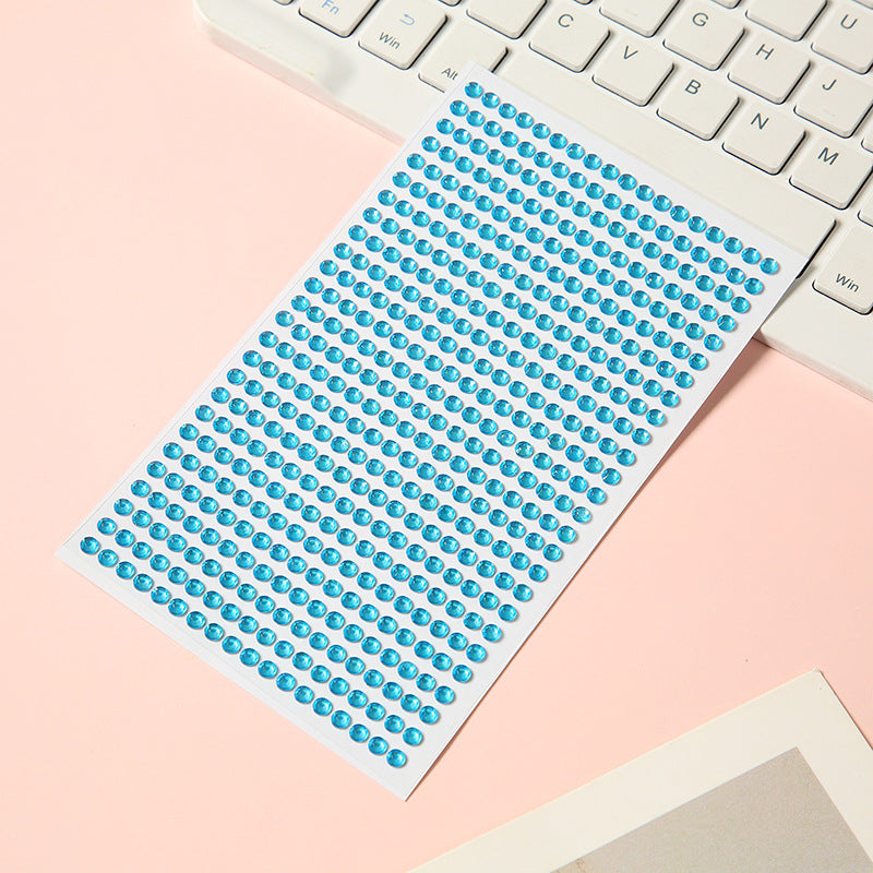 1013 Colored diamonds sticker -1Pcs each pack
