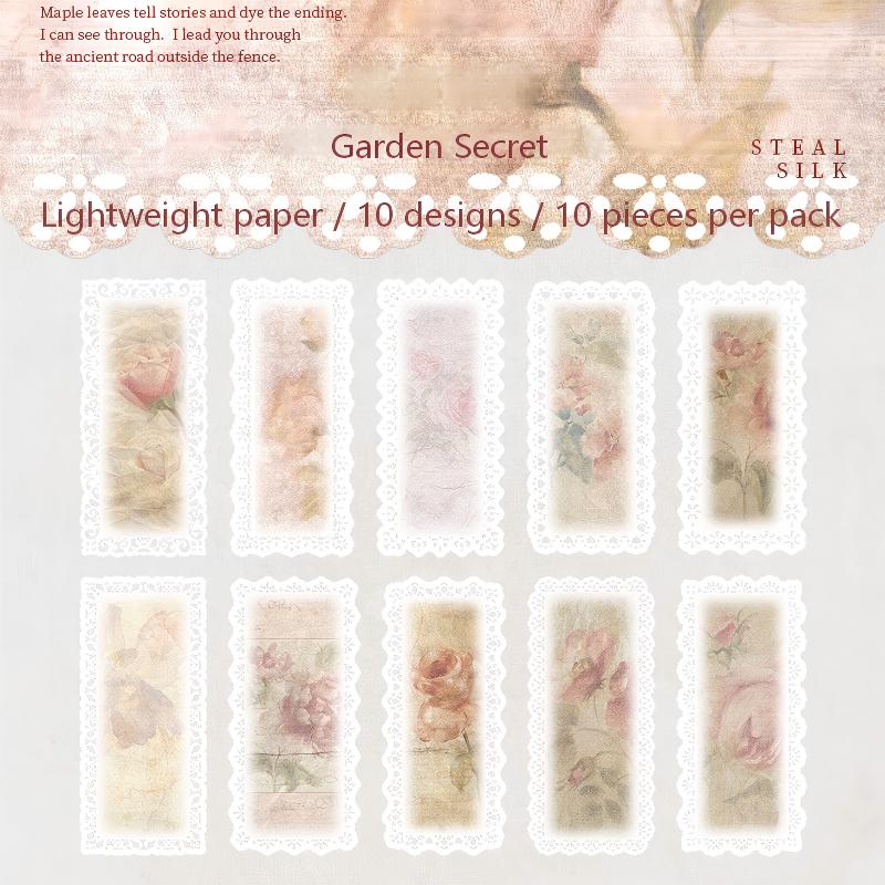 Vintage die cut Lace Paper -10Pcs each pack