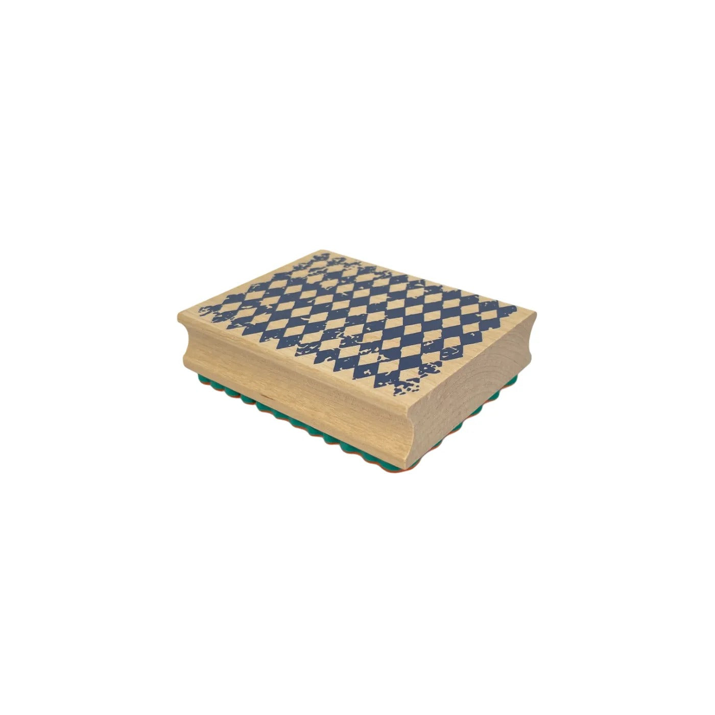 A-64- Diamond pattern wooden stamp
