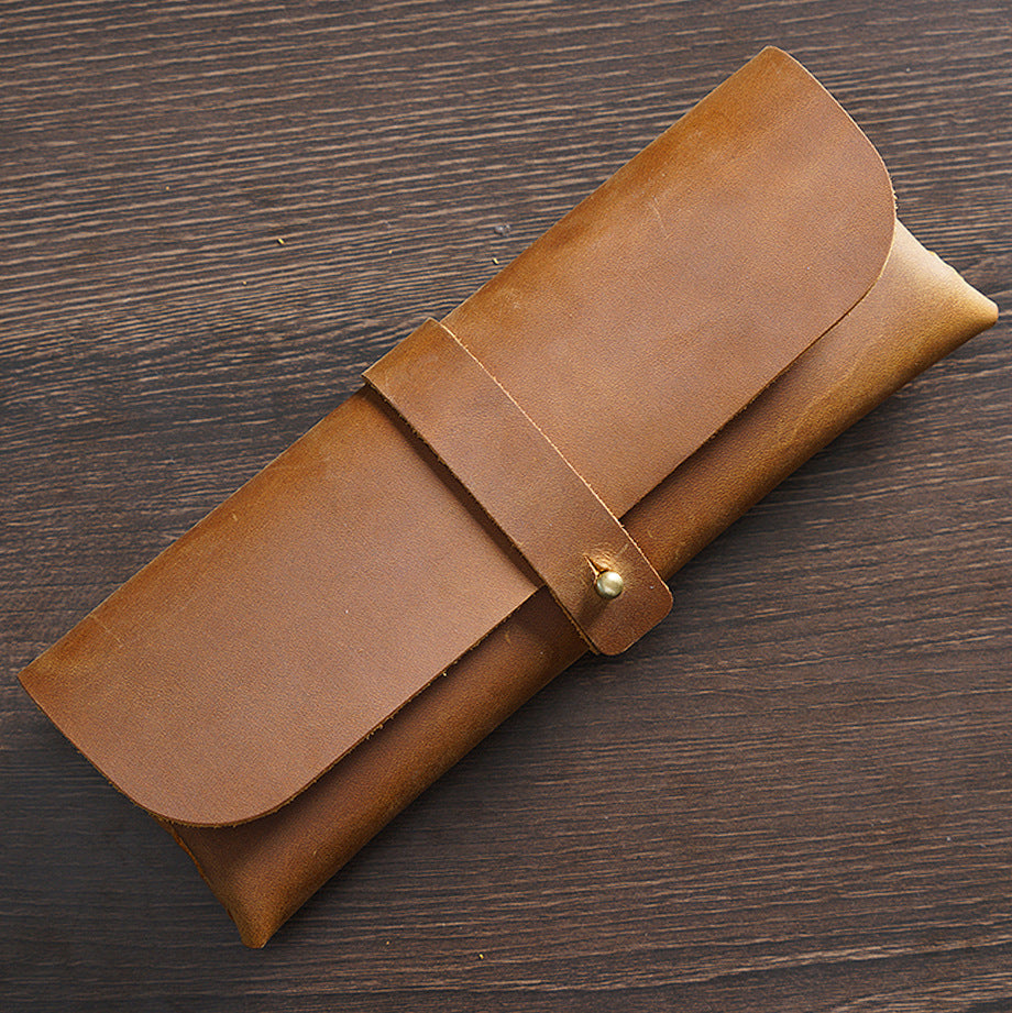 0703 Vintage Leather storage purse *There will be natural leather marks