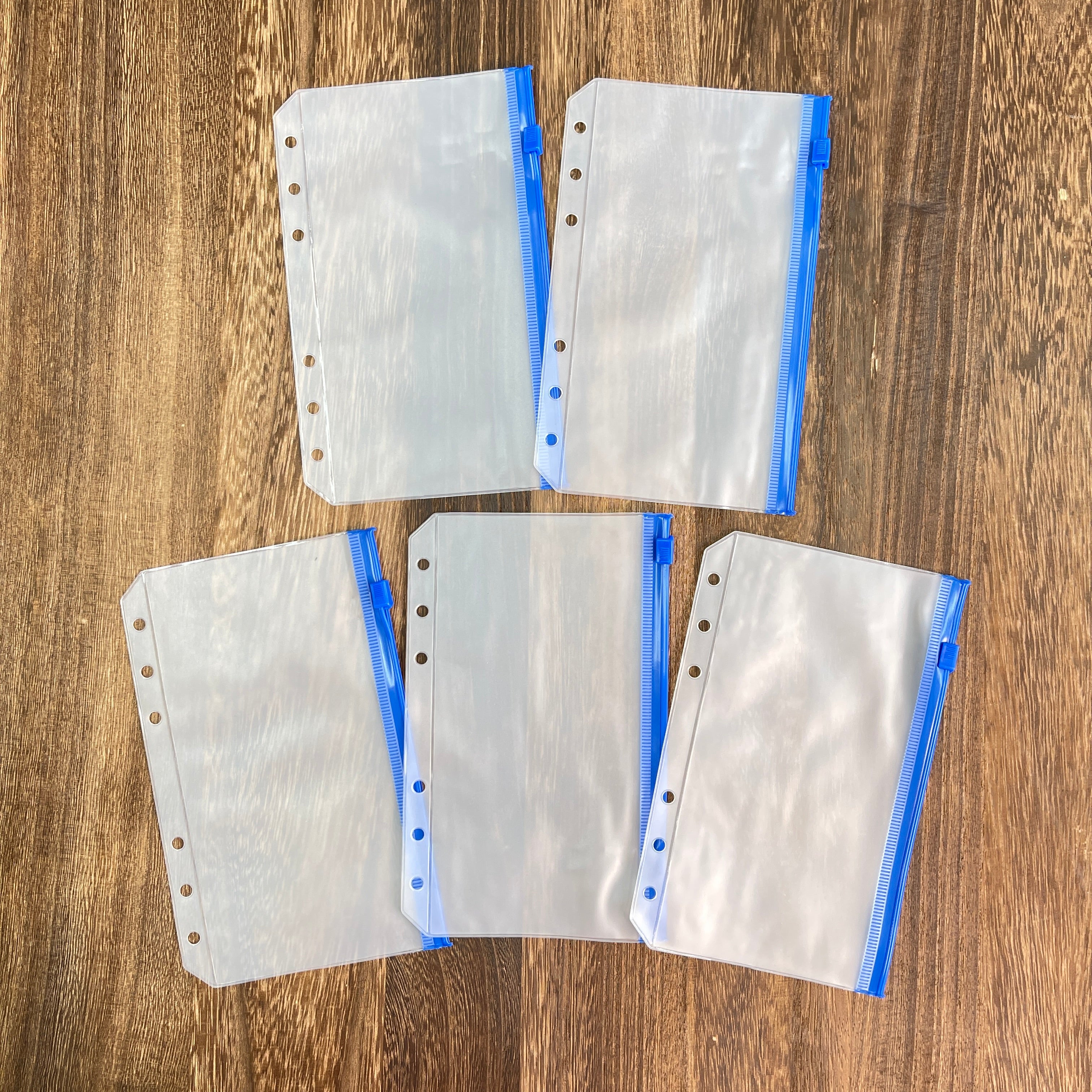 0714 A6 binder storage pocket 1 pack 5 pcs