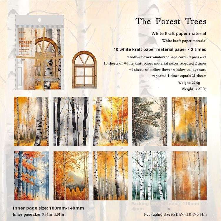 0524 Natural landscape Solid Paper -30Pcs each pack