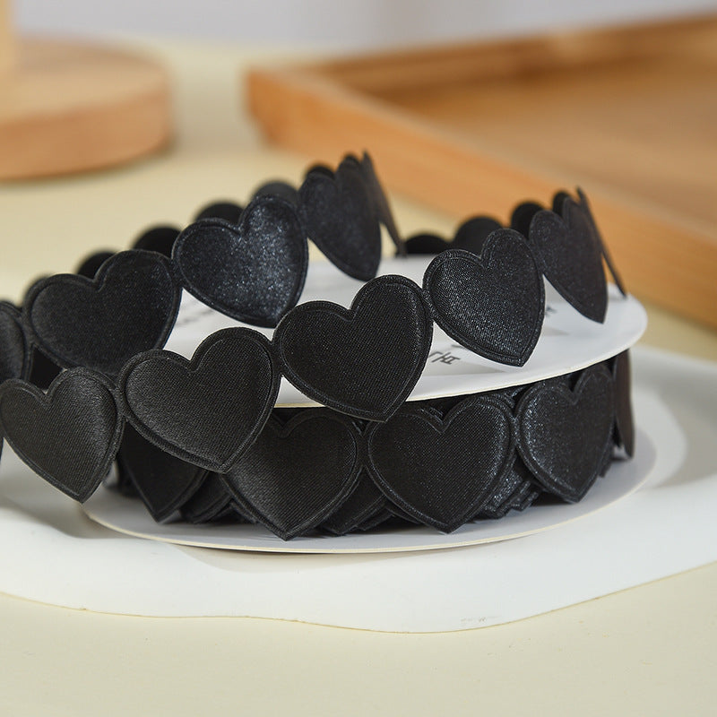 0627 Heart-shaped fabric 9m*1.5cm