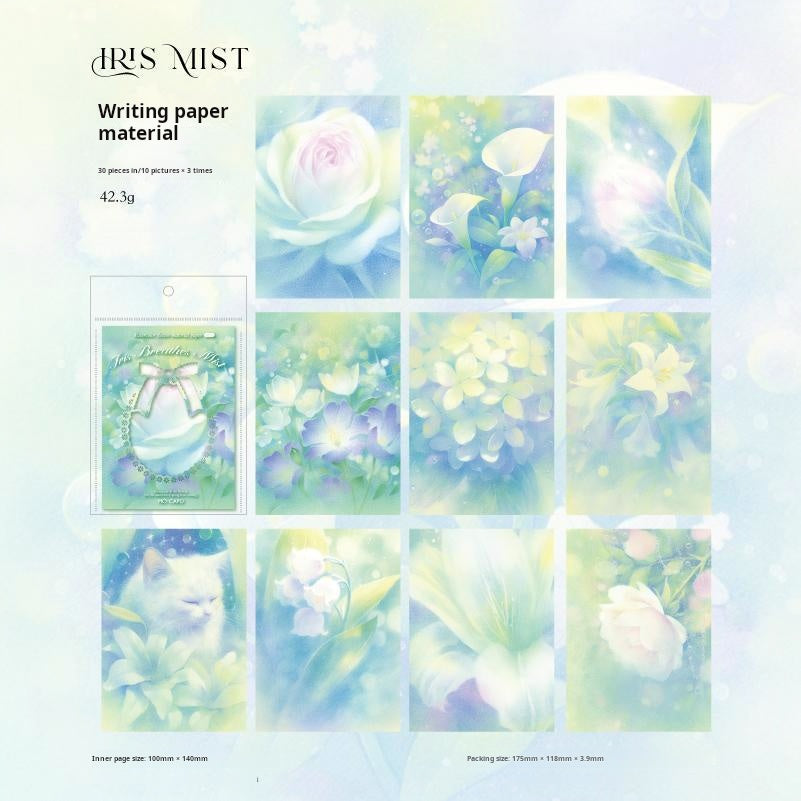 0531 Flowers and cats paper -30Pcs each pack