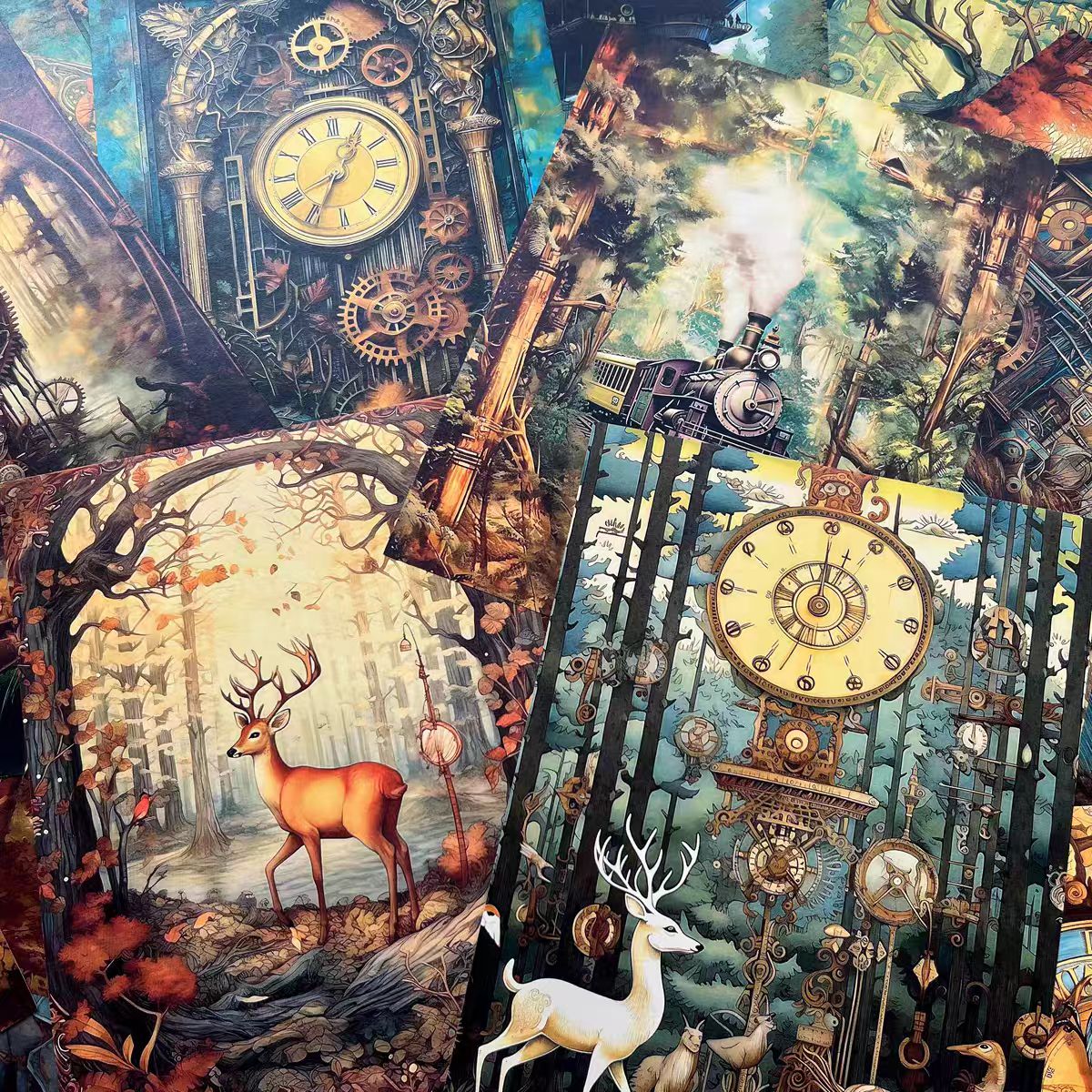 0428 A4 size Forest elf Style Paper 12 pcs