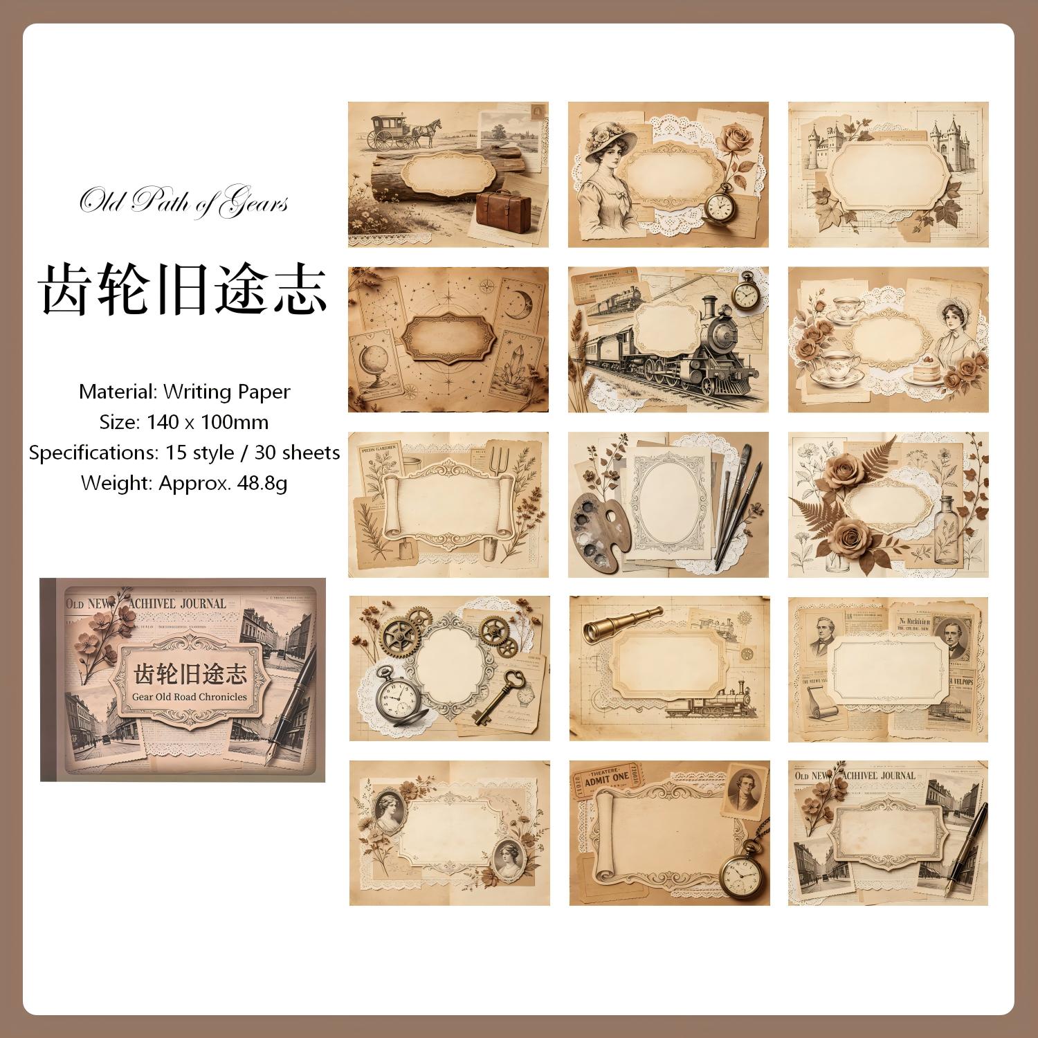 The Vintage Era Paper -30Pcs each pack