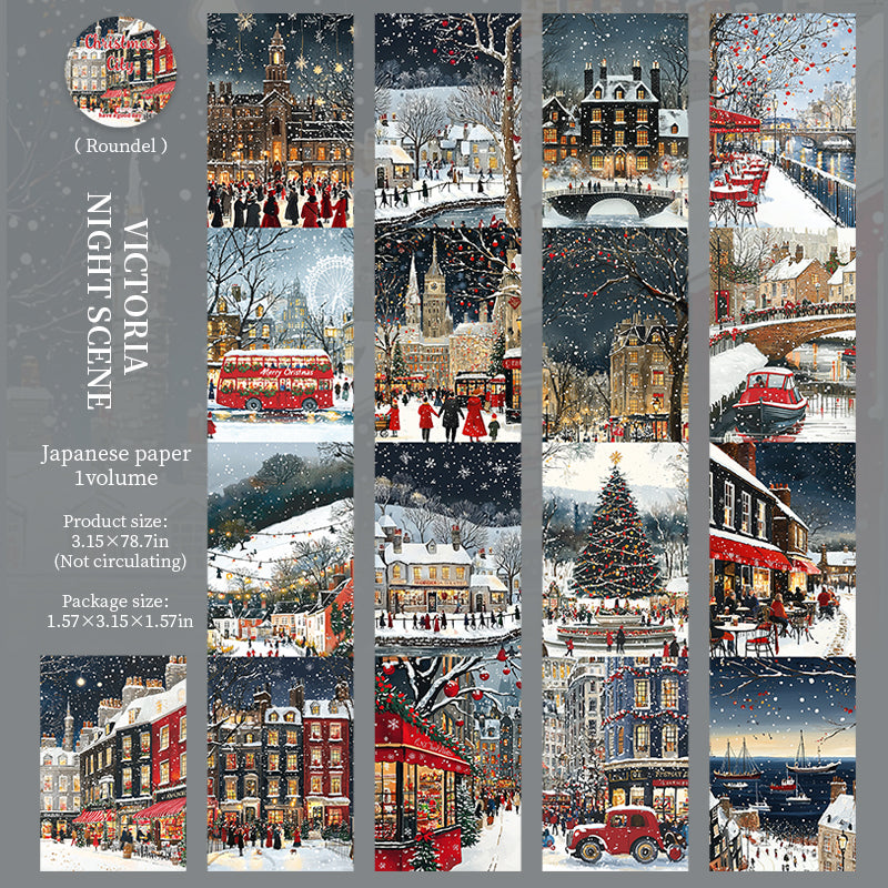 0904 The City of Christmas Washi tape -8cm*2m