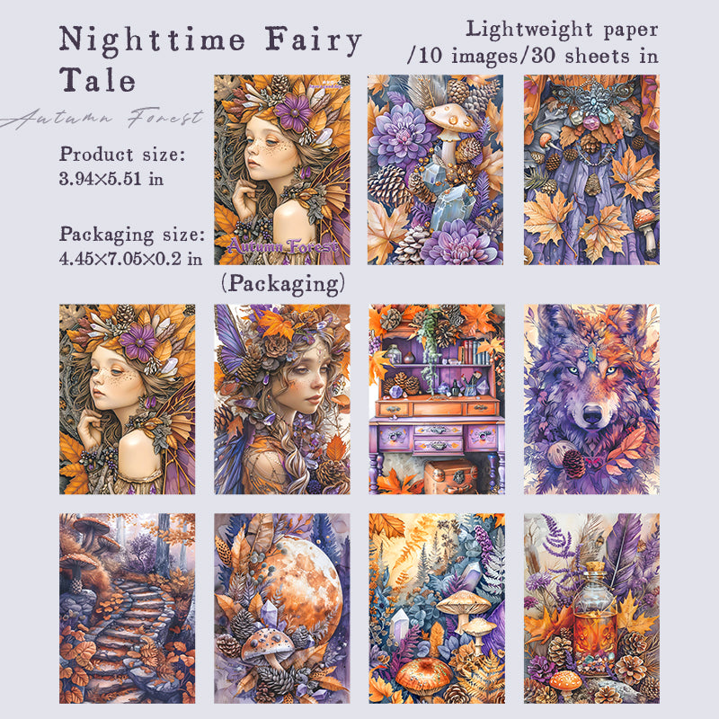 0916 Autumn Forest paper -30Pcs each pack