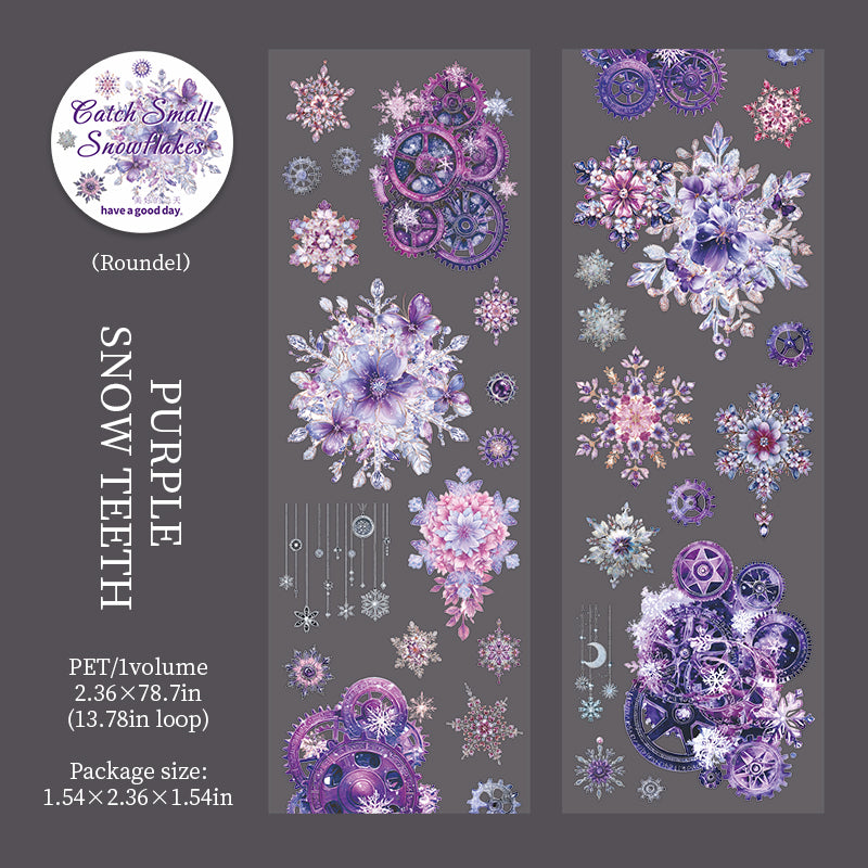 1101 Snowflakes PET tape -6cm*2m