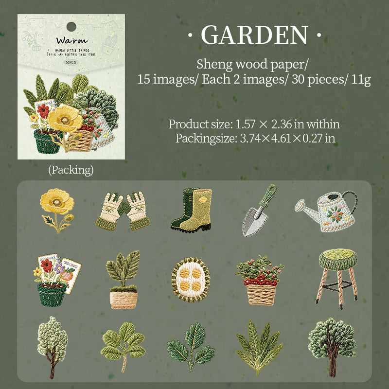 1220 Knitting small things sticker -30Pcs each pack