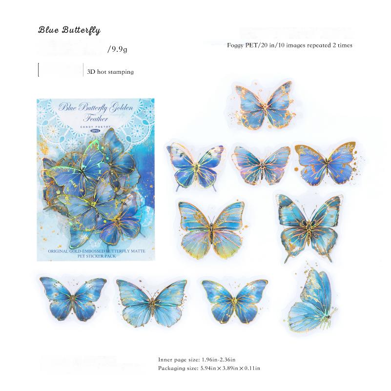 0809 Butterfly Sticker -20Pcs each pack