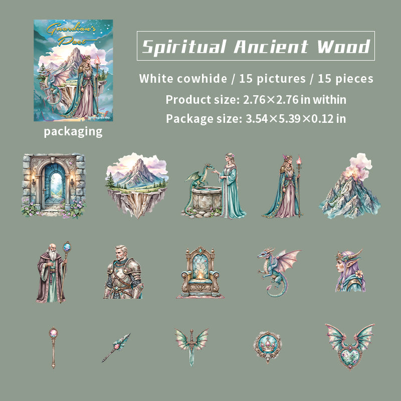 1204 Guardian's Pact Solid sticker -15Pcs each pack