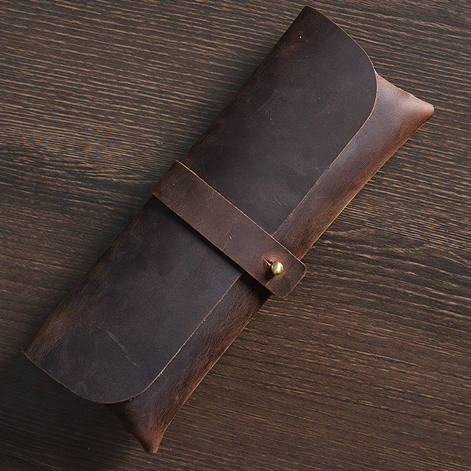 0703 Vintage Leather storage purse *There will be natural leather marks