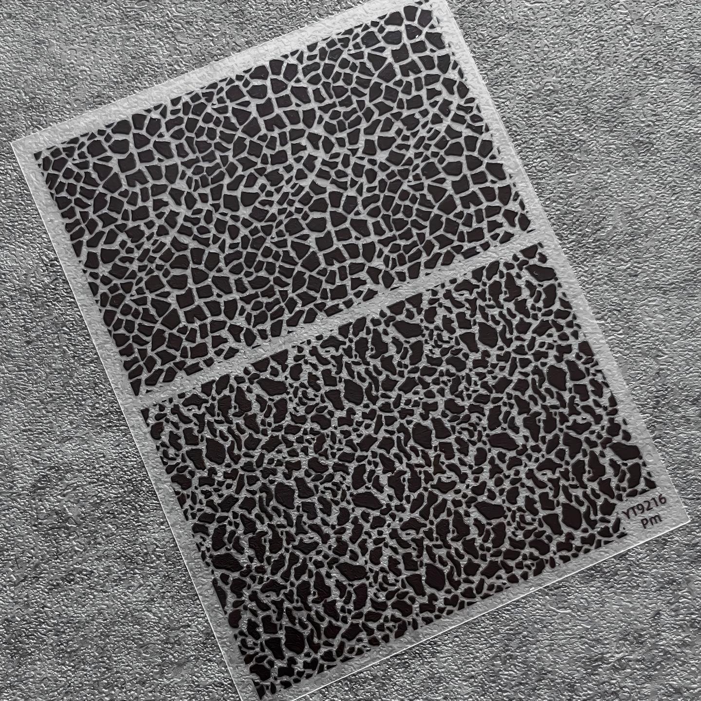 M325- Vintage Texture Background Mini sticker 1 Pcs