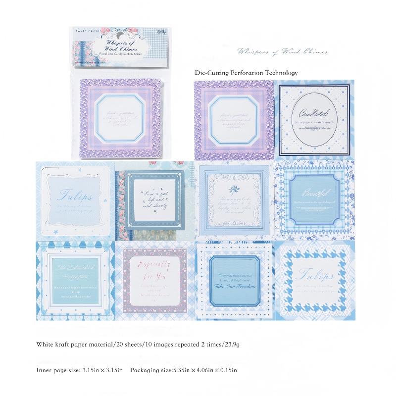 0927 Vintage Solid Sticker -20Pcs each pack