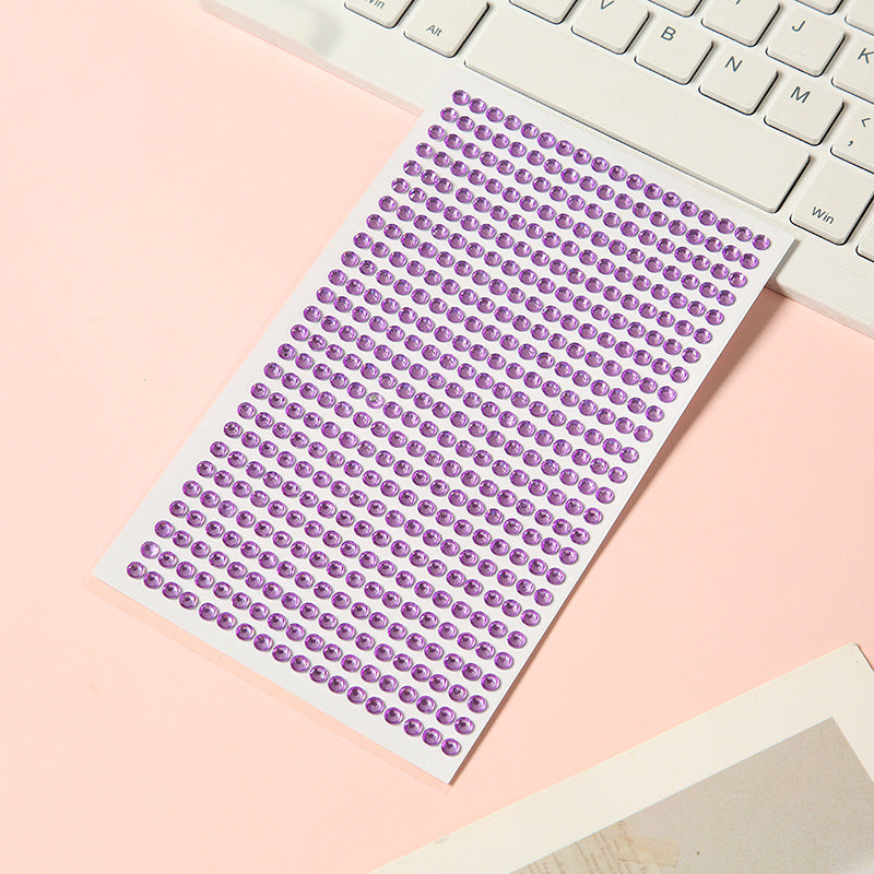 1013 Colored diamonds sticker -1Pcs each pack