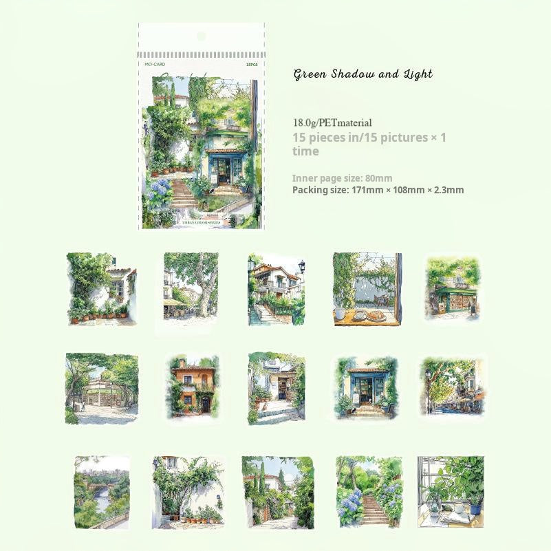 0607 City color sticker -15Pcs each pack