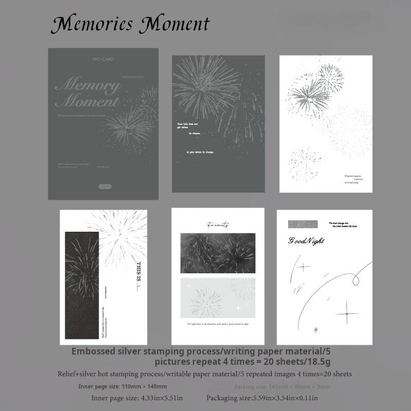 0710 Embossed Notes paper -20Pcs each pack