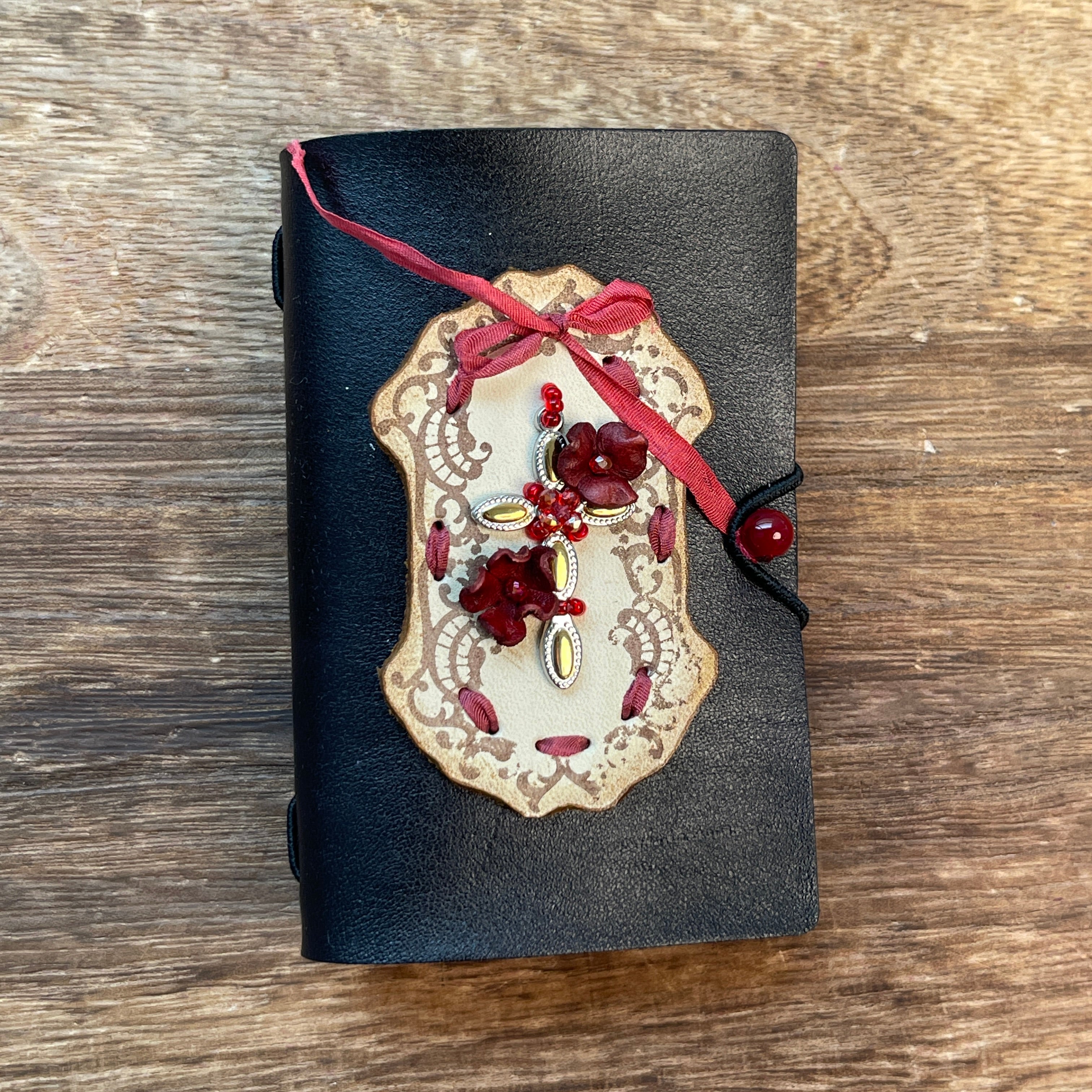 Handmade leather small journal