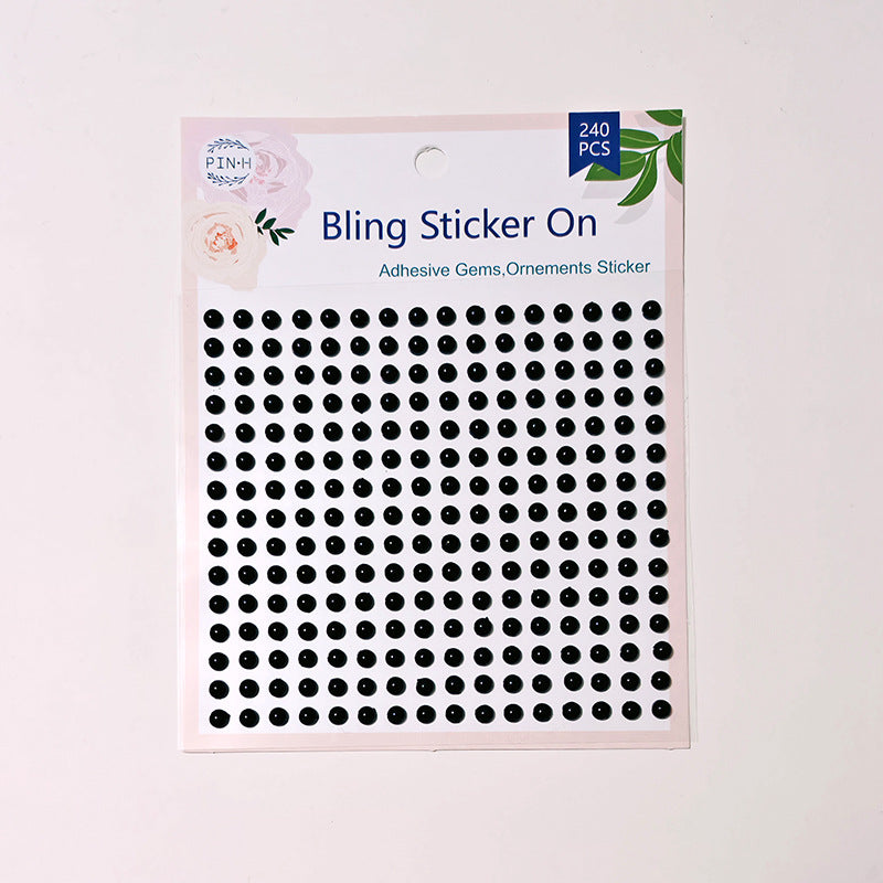 0527 Black pearl sticker