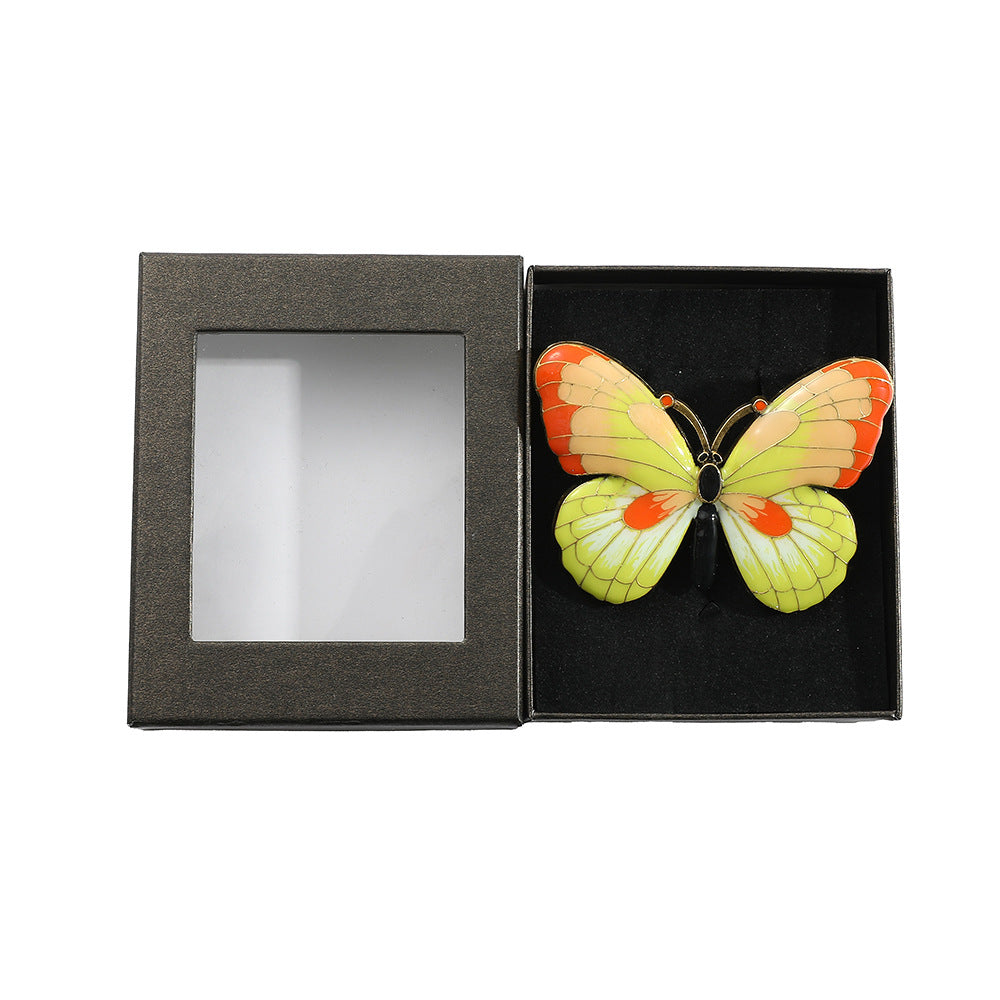 0517 Butterfly Colored glaze Bookmark