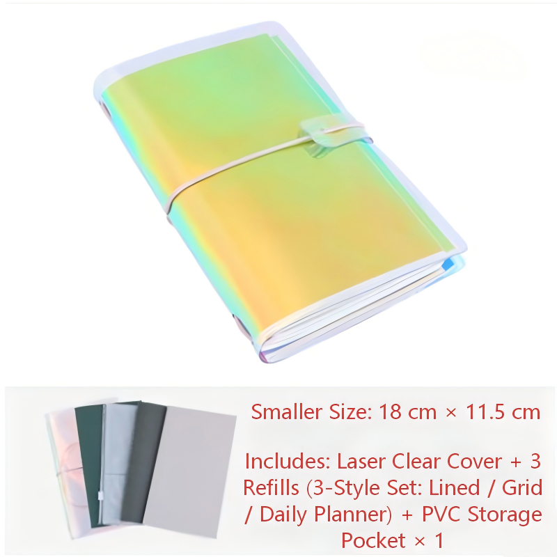 Laser Clear Vinyl Travel Notebook Cover TN notebook