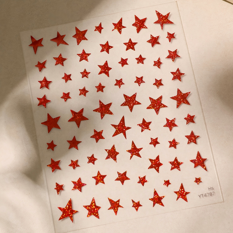 M298- Five-pointed star Mini sticker 1 Pcs