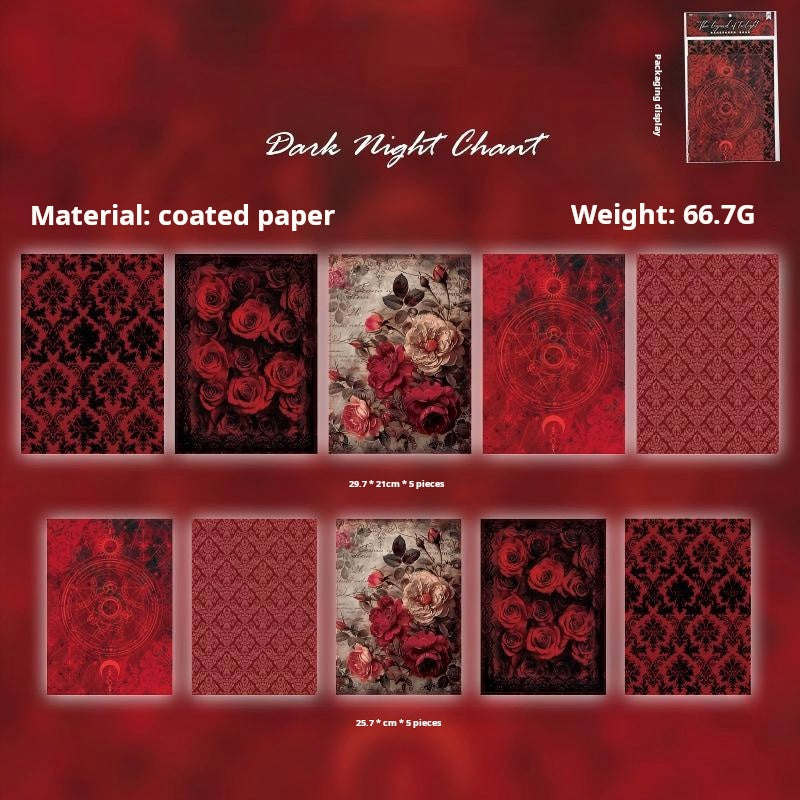 0926 Vintage dark paper -10Pcs each pack