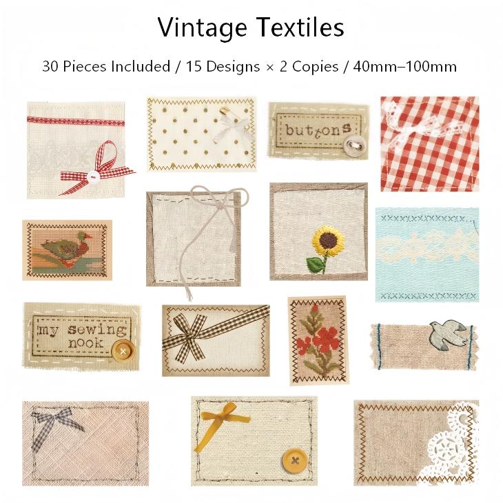 Time Sewing Machine Washi Stickers -30Pcs each pack