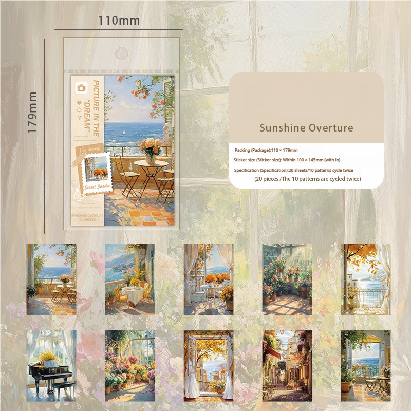 0628 Garden paper -20Pcs each pack