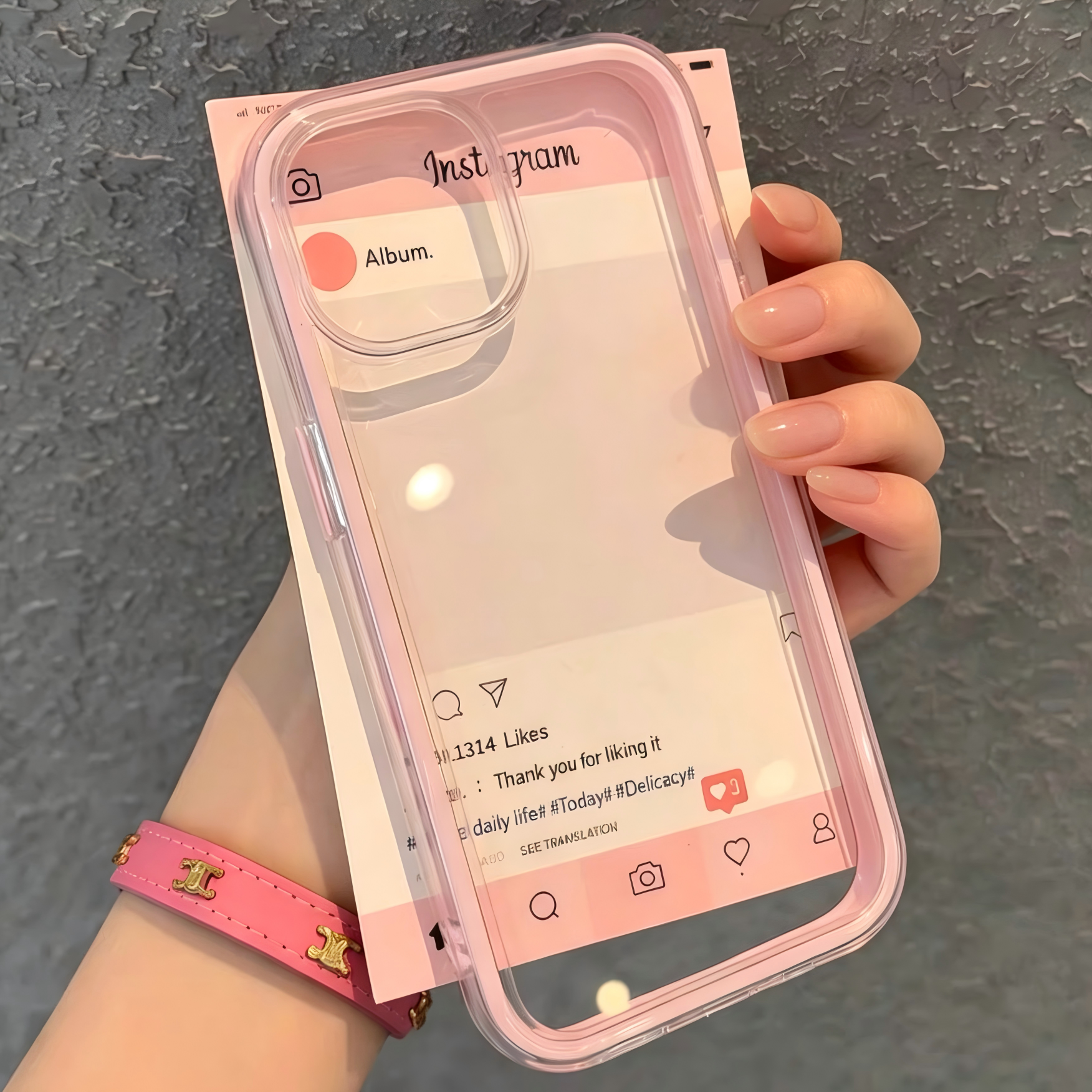 Clear Simple Color Border Phone Case For iPhone
