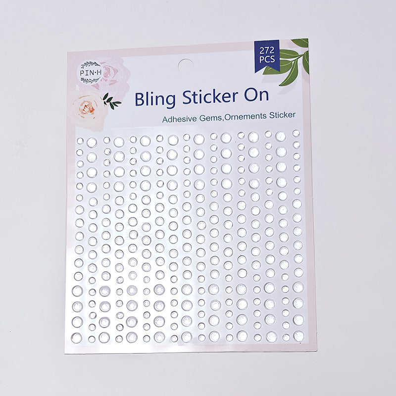 Transparent dew drop sticker