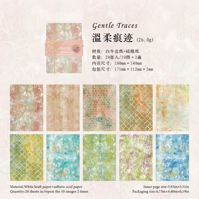0517 Colorful Art Shop Series Solid Paper -20Pcs each pack