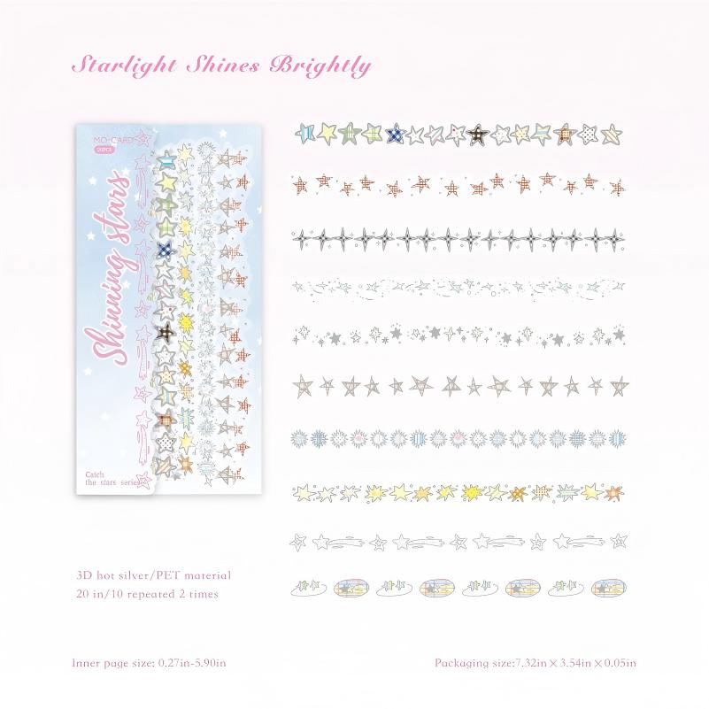 1115 Catch the stars PET sticker -20Pcs each pack