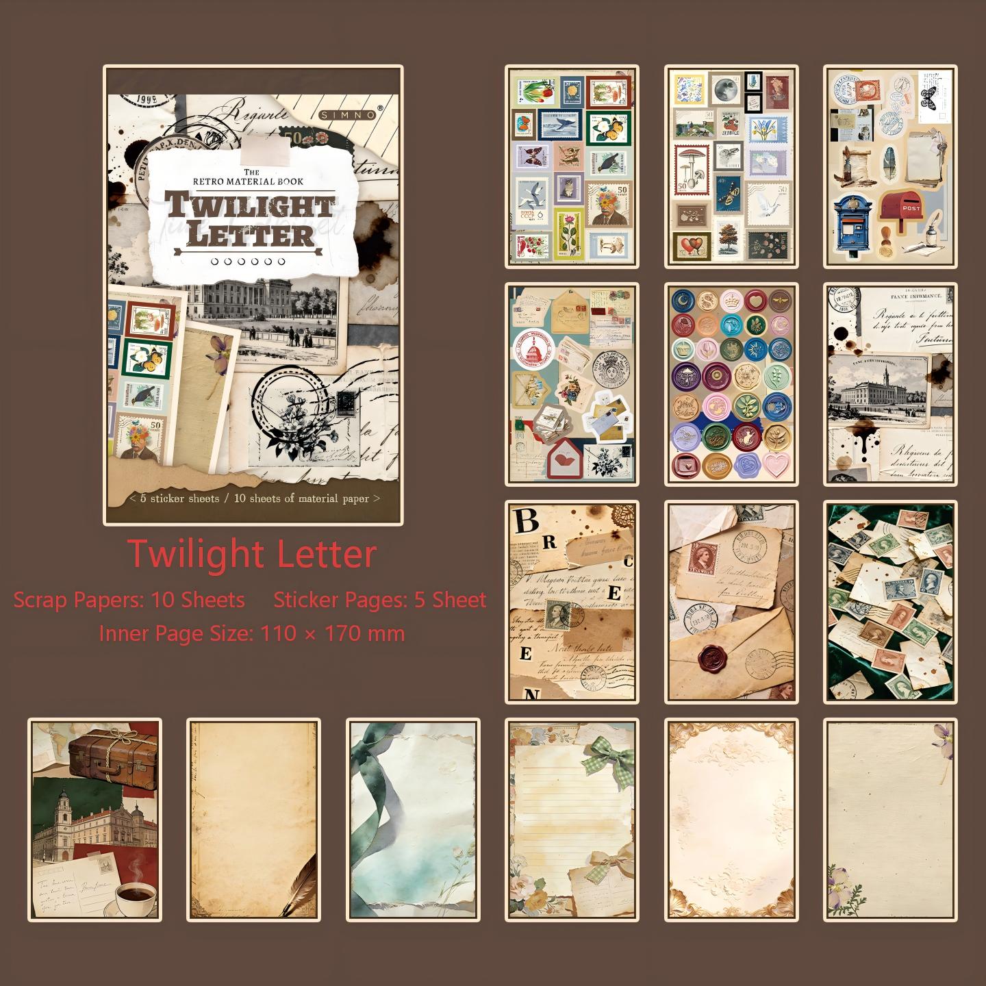 The Time Cabinet Vintage Material Book -15Pcs each pack