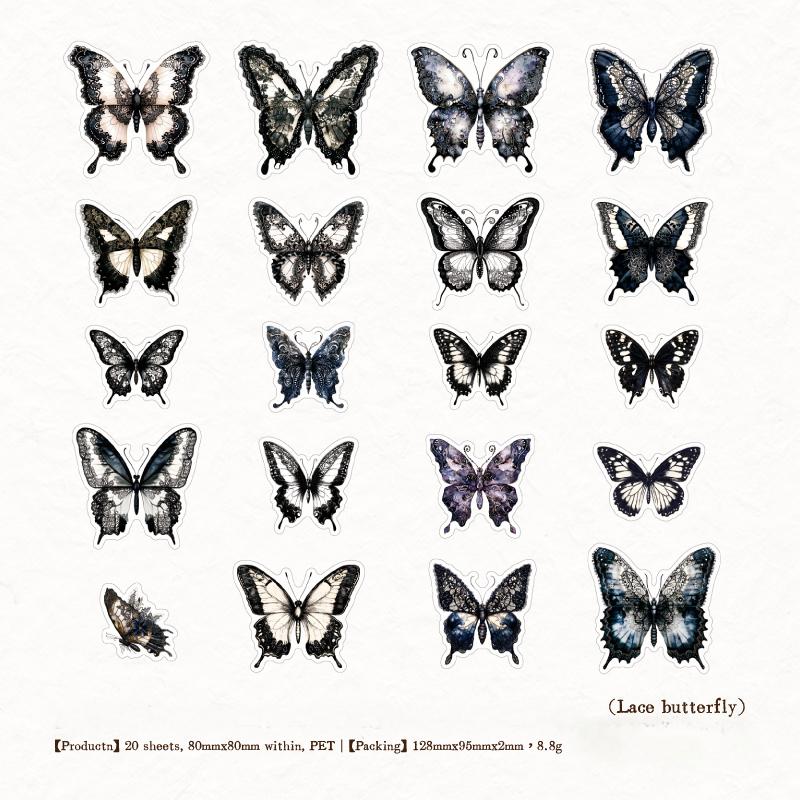 1105 Forgotten Castle PET sticker -20Pcs each pack