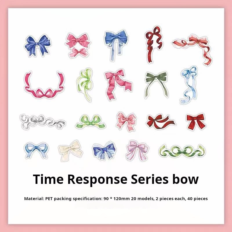 0826 Time answer PET Sticker -40Pcs each pack